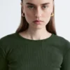 Geripptes Langarmshirt