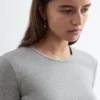 Geripptes Langarmshirt