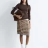 Geripptes Langarmshirt