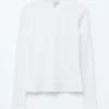 Geripptes Langarmshirt