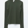 Geripptes Langarmshirt