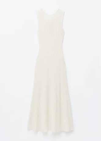 Geripptes Midikleid
