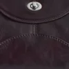 Geschwungene Leder-Schultertasche