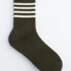 Gestreifte Socken mit Rüschen