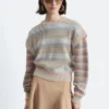 Gestreifter Strickpullover