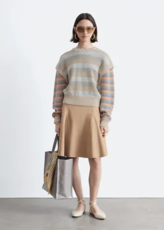 Gestreifter Strickpullover