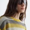 Gestreifter Strickpullover