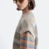 Gestreifter Strickpullover