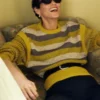 Gestreifter Strickpullover