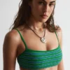 Gestreiftes Bikini-Oberteil