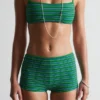 Bikini-Slip mit hoher Taille