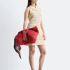 Gestreiftes Mini-Polo-Kleid aus Baumwolle