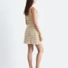 Gestreiftes Mini-Polo-Kleid aus Baumwolle