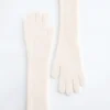 Gestrickte Handschuhe aus gebürstetem Kaschmir