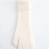 Gestrickte Handschuhe aus gebürstetem Kaschmir