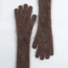 Gestrickte Handschuhe aus gebürstetem Kaschmir