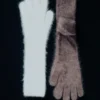 Gestrickte Handschuhe aus gebürstetem Kaschmir