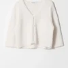 Gestrickte Kurzarm-Cardigan