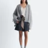 Gestrickter Cardigan aus gebürsteter Mohair-Mischung