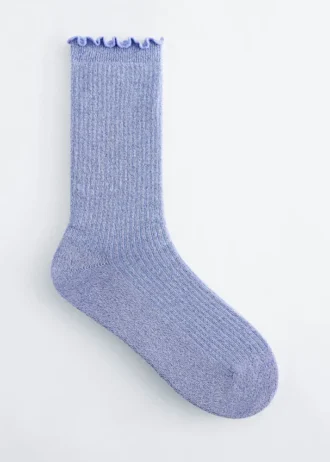 Glitzersocken mit Rüschen