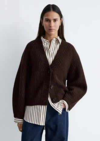 Grob gestrickter Cardigan
