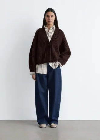 Grob gestrickter Cardigan