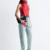 High-Waist-Jeans mit schmal zulaufendem Bein