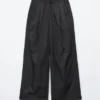Hose mit Kordelzug und weitem Bein