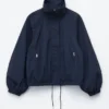Jacke mit Stehkragen und Kordelzug