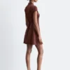 Jacquard-Mini-Hemdkleid