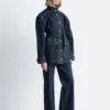 Jeansjacke mit Bindegürtel