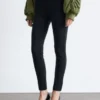 Jersey-Leggings mit Biesen
