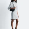 Jersey-Minikleid mit Rollkragen