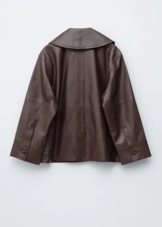 Kastenförmige Nappalederjacke