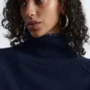 Kastenförmiger Rollkragenpullover