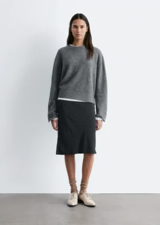 Kastenförmiger Strickpullover