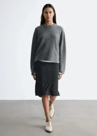 Kastenförmiger Strickpullover