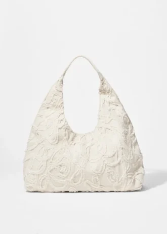 Kleine Denim-Tote Bag mit Applikationen
