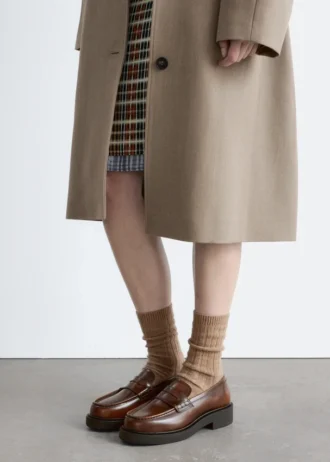 Klobige Leder-Loafer