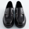 Klobige Leder-Loafer