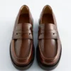 Klobige Leder-Loafer