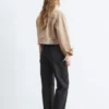 Kurze, überfärbte Jeansjacke