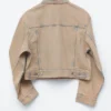 Kurze, überfärbte Jeansjacke