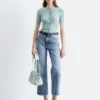 Kurze Wide-Leg-Jeans