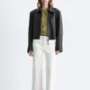 Kurze Wide-Leg-Jeans