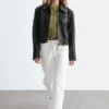 Kurze Wide-Leg-Jeans