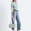 Kurze Wide-Leg-Jeans