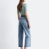 Kurze Wide-Leg-Jeans