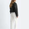 Kurze Wide-Leg-Jeans