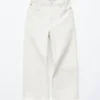 Kurze Wide-Leg-Jeans